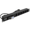 Блок розеток EXEGATE SERVERPRO PDU-19H610 AL-6S-EU2.5CU-1P EX280835RUS