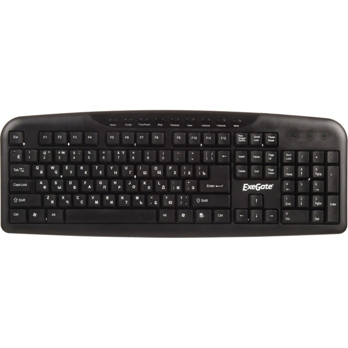 Клавиатура EXEGATE MULTIMEDIA PROFESSIONAL STANDARD LY-502M COLOR BOX EX264058RUS